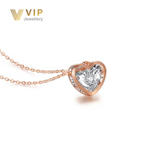 Load image into Gallery viewer, Sunshine Heart Necklace in 18K Gold with Diamonds