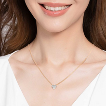 Load image into Gallery viewer, Sunshine Heart Necklace in 18K Gold with Diamonds
