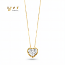 Load image into Gallery viewer, Sunshine Heart Necklace in 18K Gold with Diamonds
