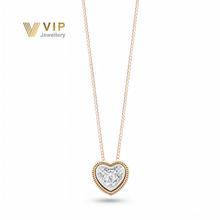 Load image into Gallery viewer, Sunshine Heart Necklace in 18K Gold with Diamonds
