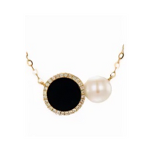 Load image into Gallery viewer, PEARL &amp; DIAMOND JEWELLERY LAPIS STONE NECKLACE
