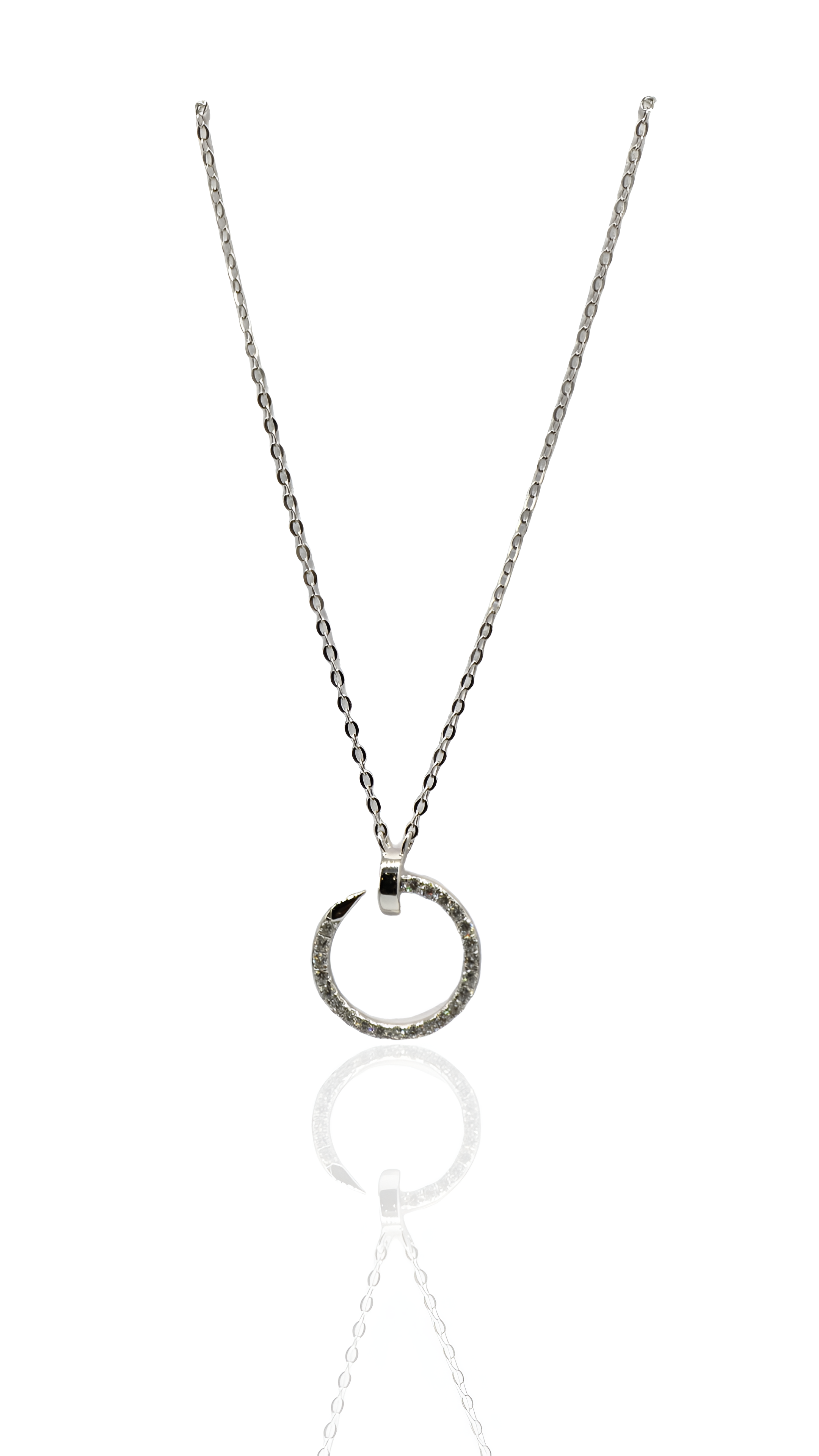 ONE 18K GOLD AND LABGROWN DIAMONDS NECKLACE