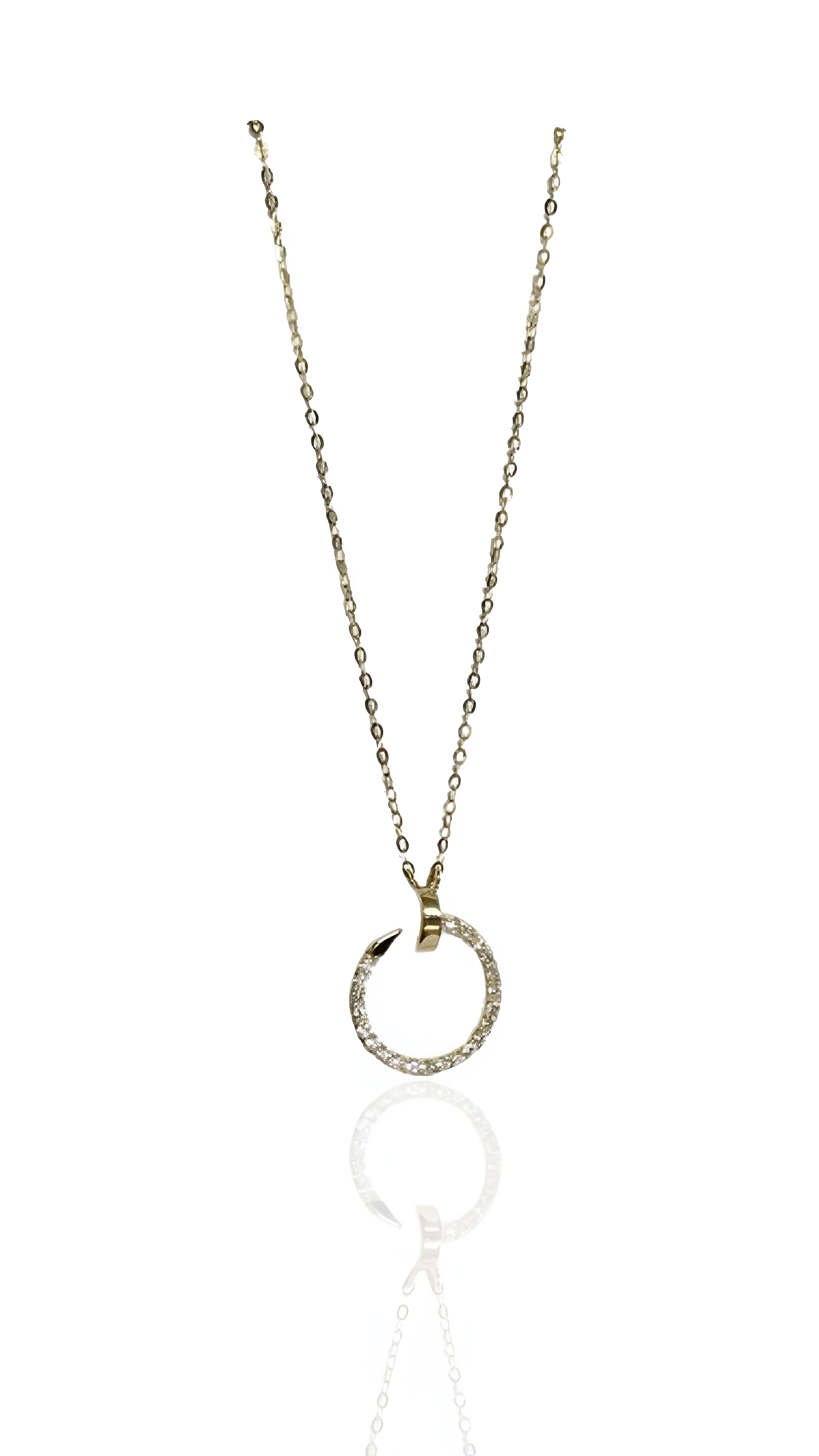 ONE 18K GOLD AND LABGROWN DIAMONDS NECKLACE