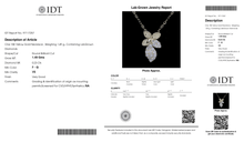 تحميل الصورة إلى عارض المعرض، قلادة واحدة من الذهب عيار 18 قيراطًا والألماس المزروع في المختبر
