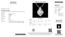 تحميل الصورة إلى عارض المعرض، قلادة واحدة من الذهب عيار 18 قيراطًا والألماس المزروع في المختبر
