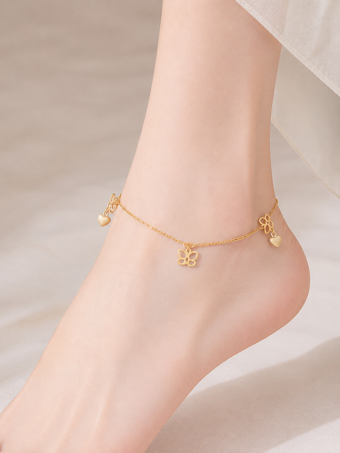 Gold Jewellery Anklet