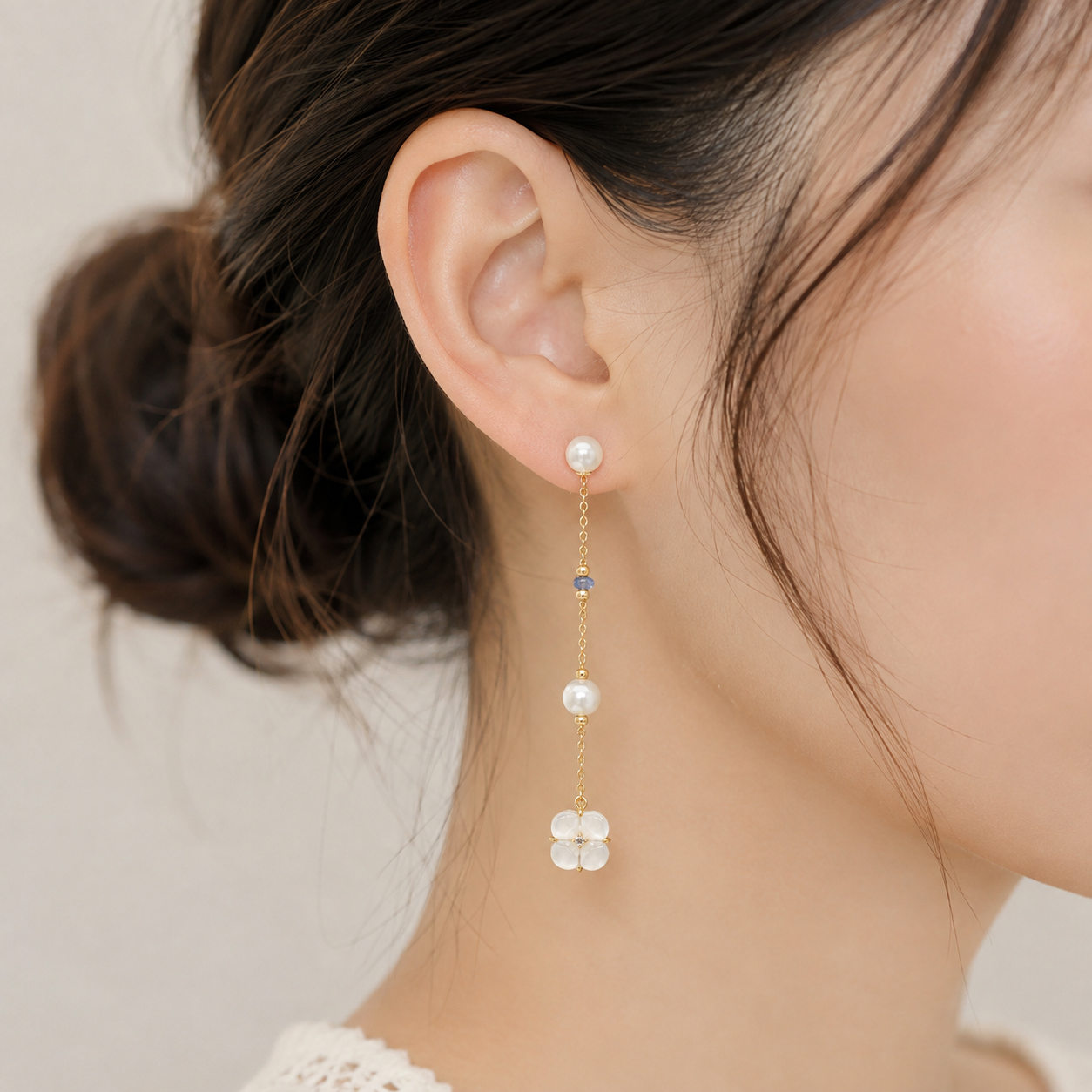 Diamond Pearl Jewellery Earrings