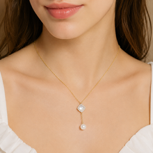 Load image into Gallery viewer, Diamond Pearl Jewellery Necklace
