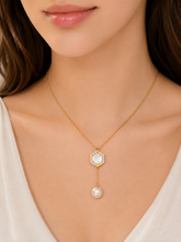 تحميل الصورة إلى عارض المعرض، Diamond Pearl Jewellery Necklace
