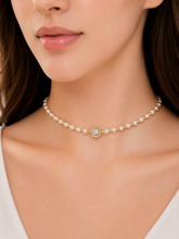 Load image into Gallery viewer, Diamond Pearl Jewellery Necklace Choker
