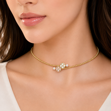 Load image into Gallery viewer, Diamond Pearl Jewellery Necklace Choker
