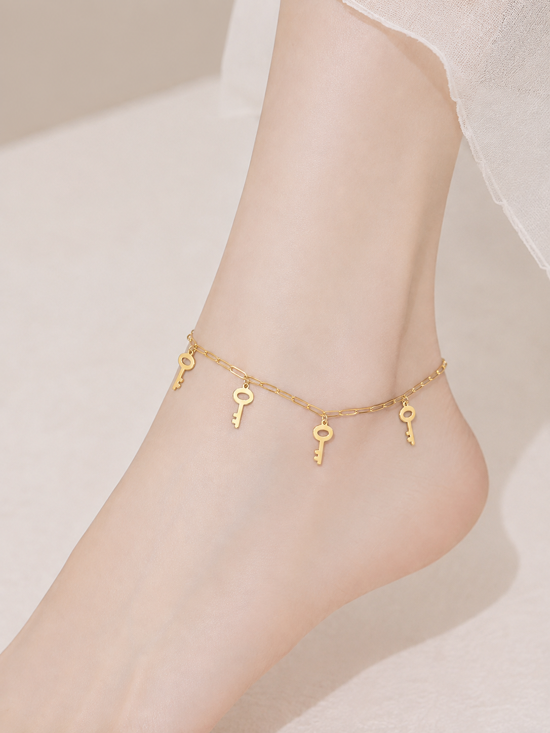 Gold Jewellery Anklet
