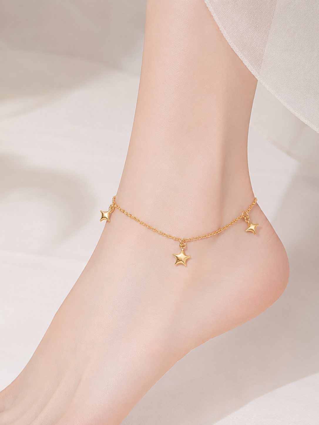 Gold Jewellery Anklet