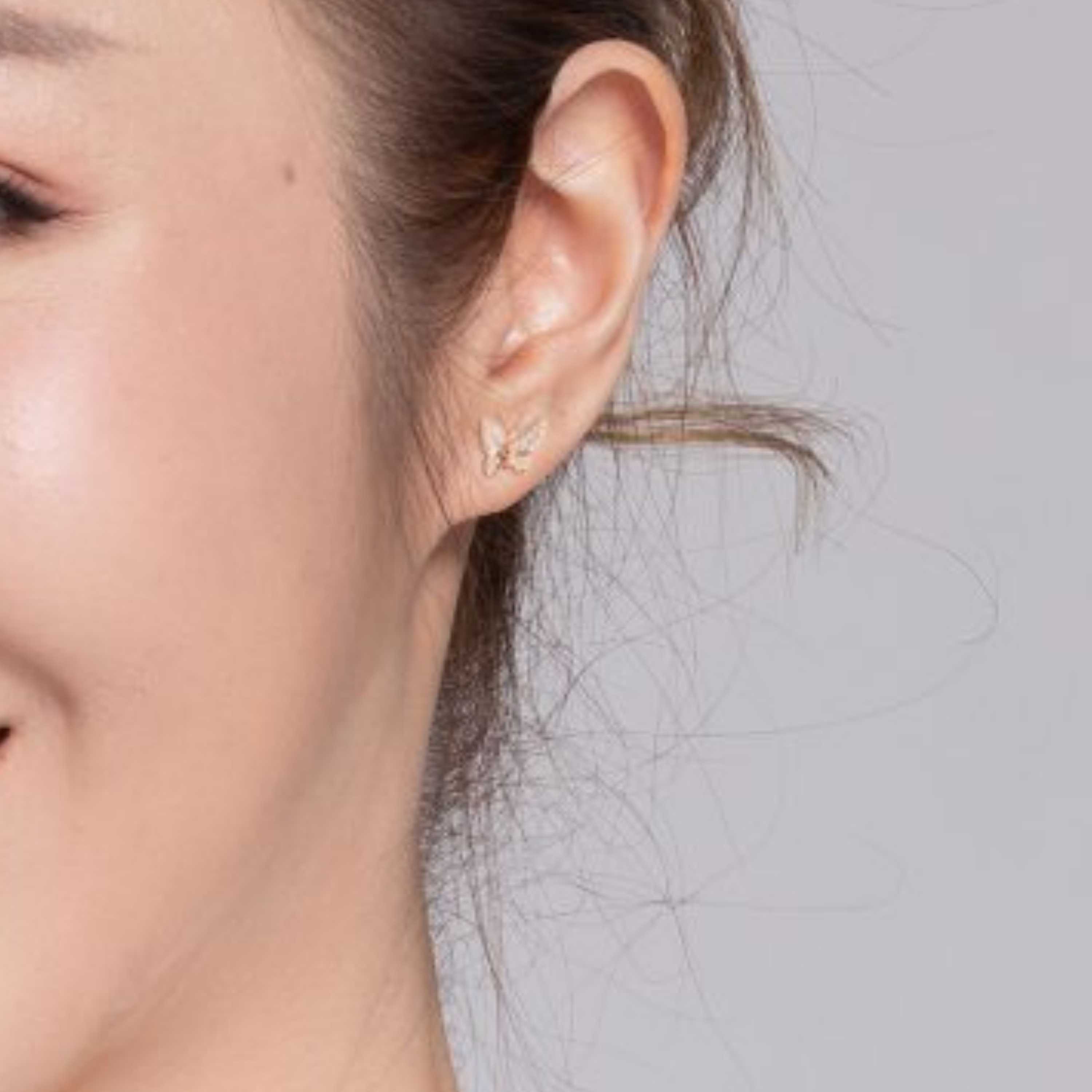 Pristine Flora Earrings in 18K Rose Gold with Diamonds