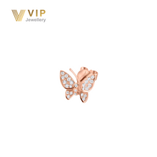 Load image into Gallery viewer, Pristine Flora Earrings in 18K Rose Gold with Diamonds
