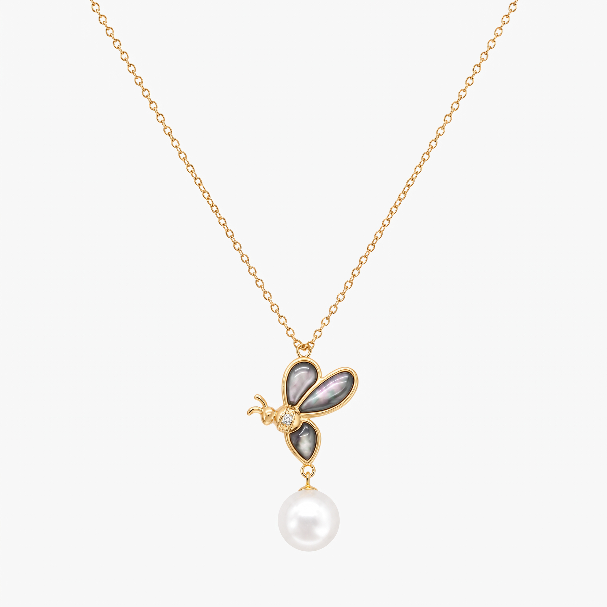 Diamond Pearl Jewellery Necklace