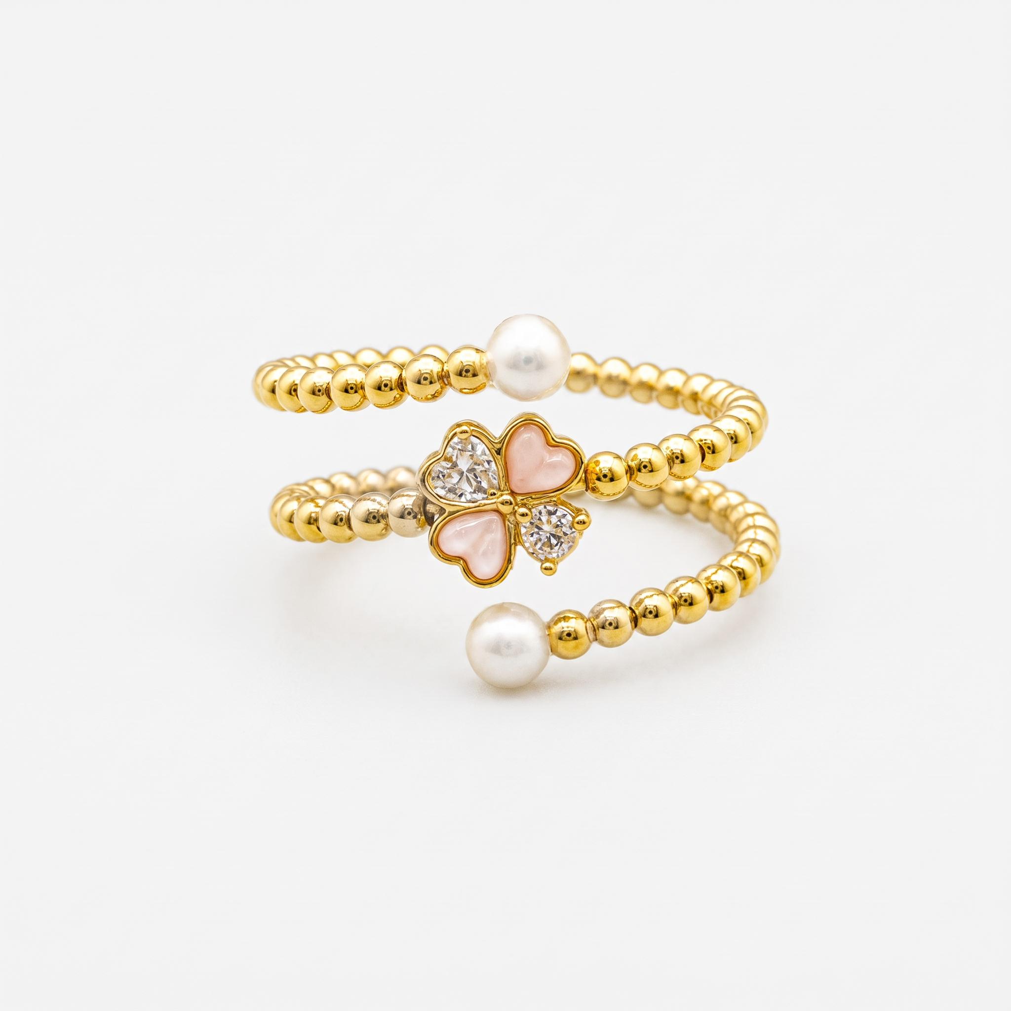 Diamond Pearl Jewellery Ring