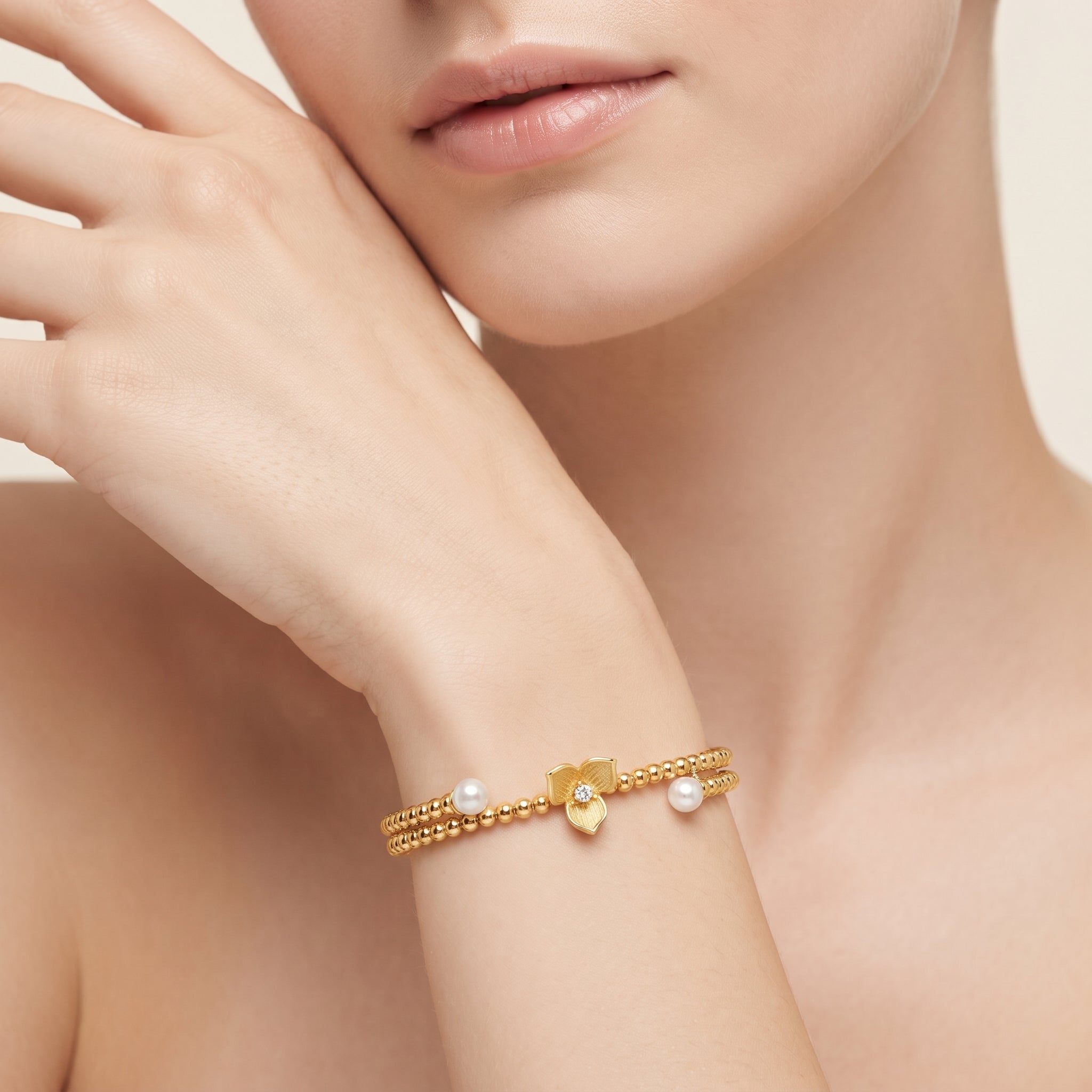 Diamond Pearl Jewellery Bangle