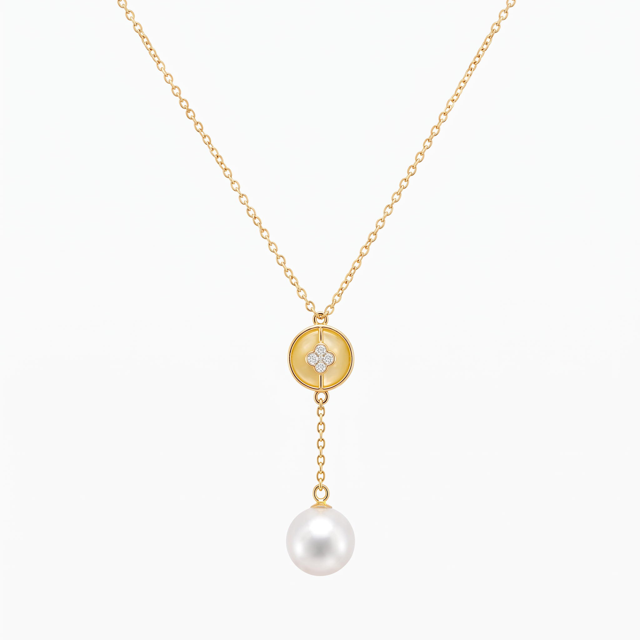 Diamond Pearl Jewellery Necklace