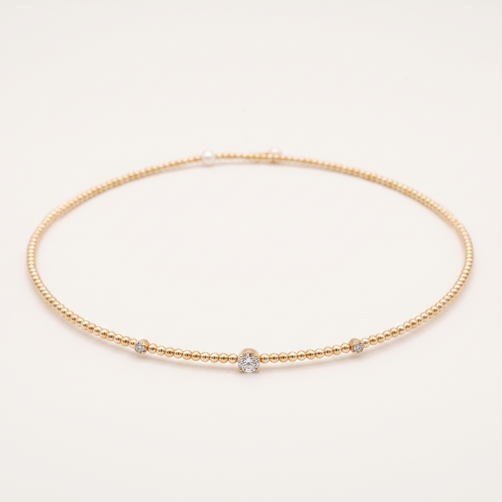 Diamond Pearl Jewellery Necklace Choker