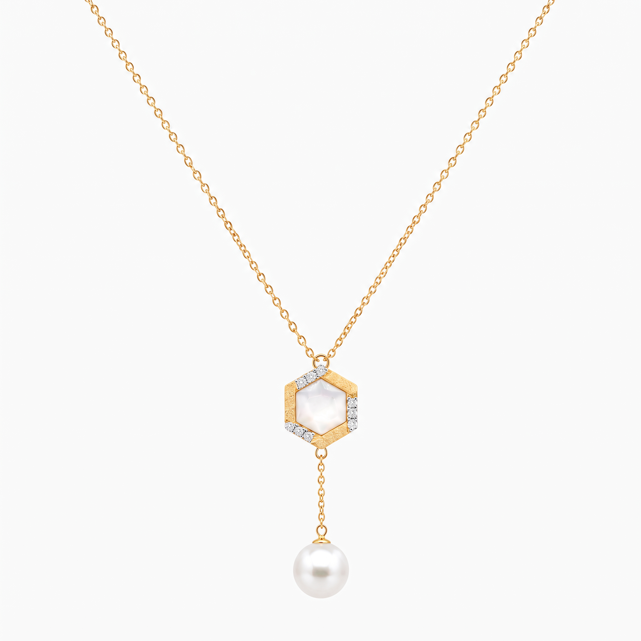 Diamond Pearl Jewellery Necklace