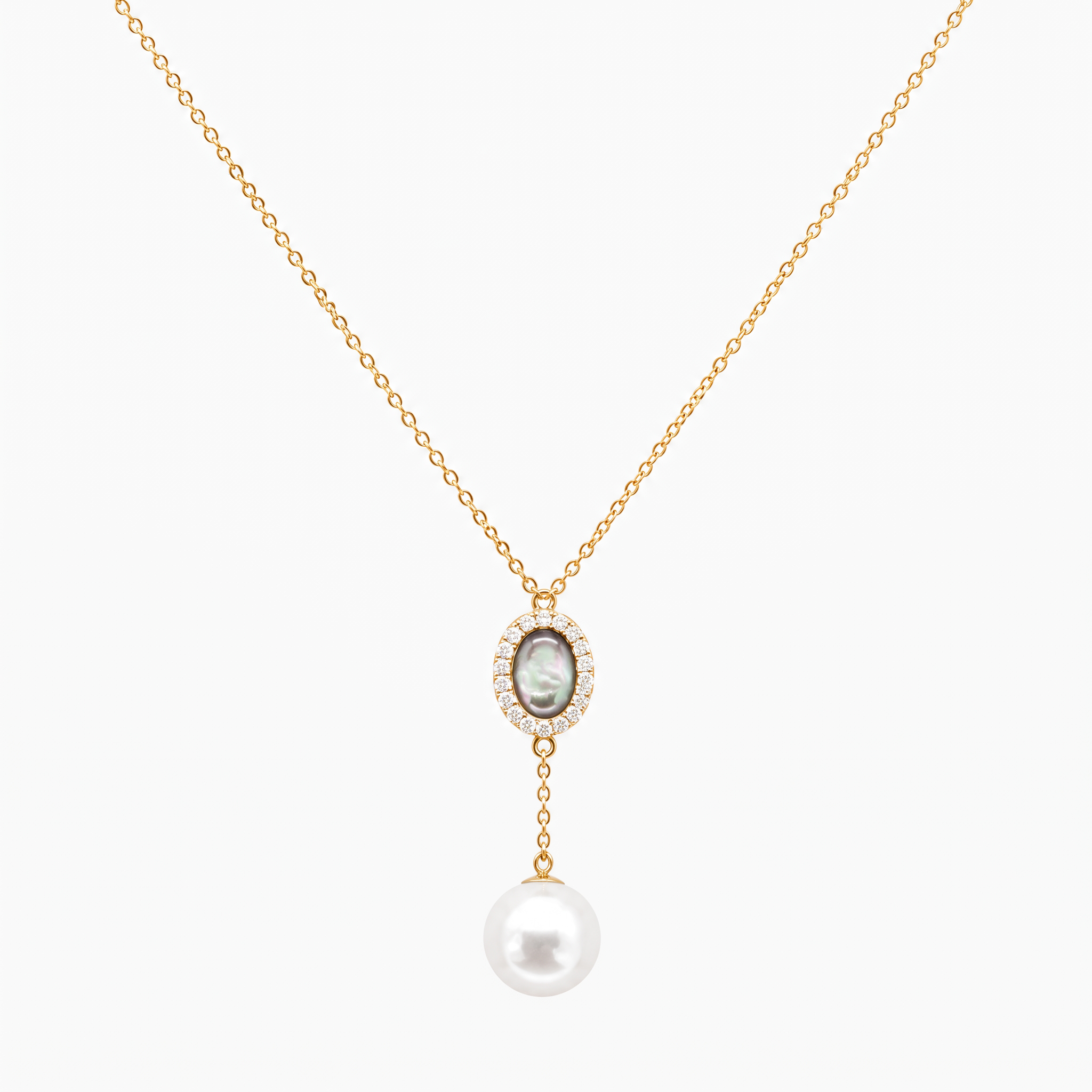 Diamond Pearl Jewellery Necklace