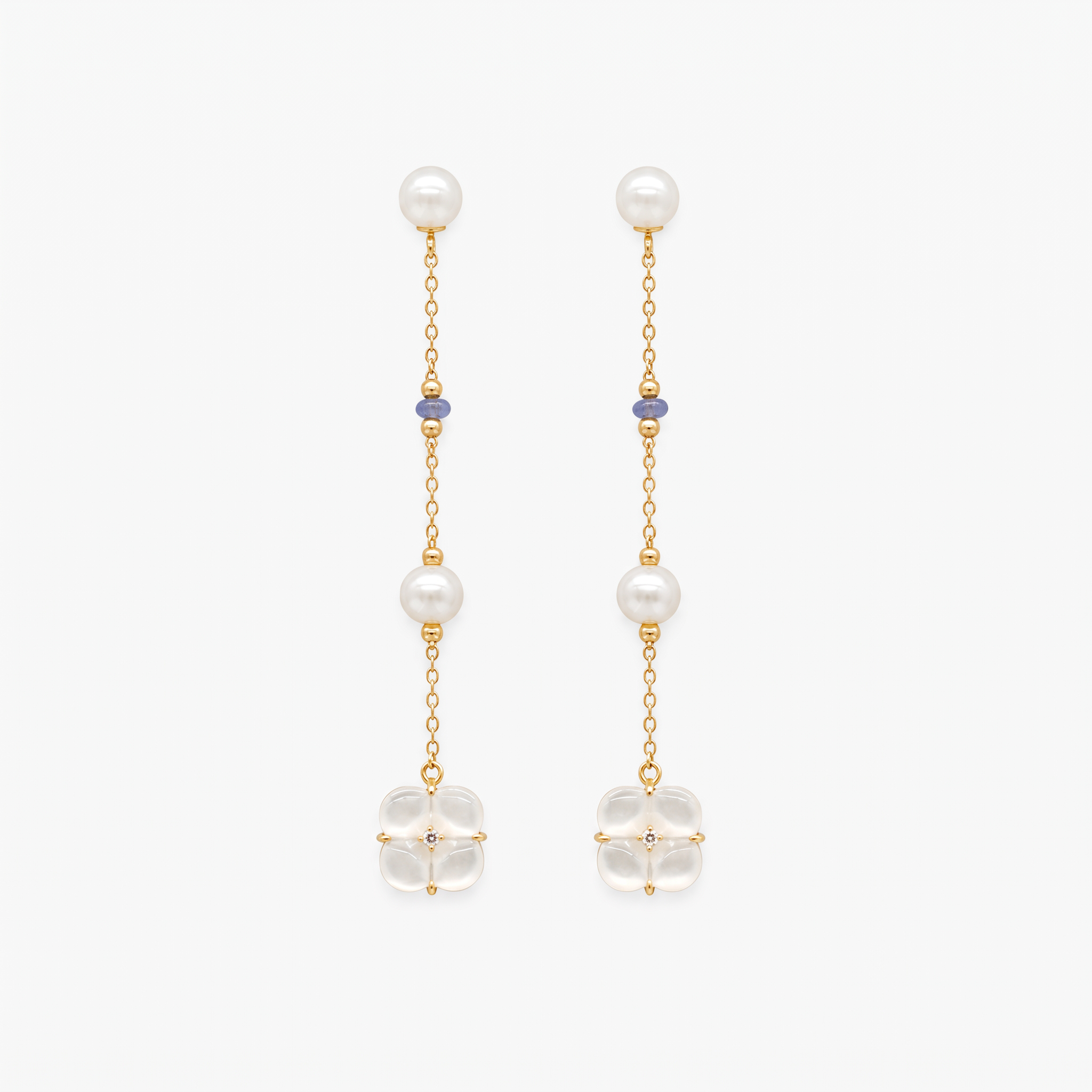 Diamond Pearl Jewellery Earrings