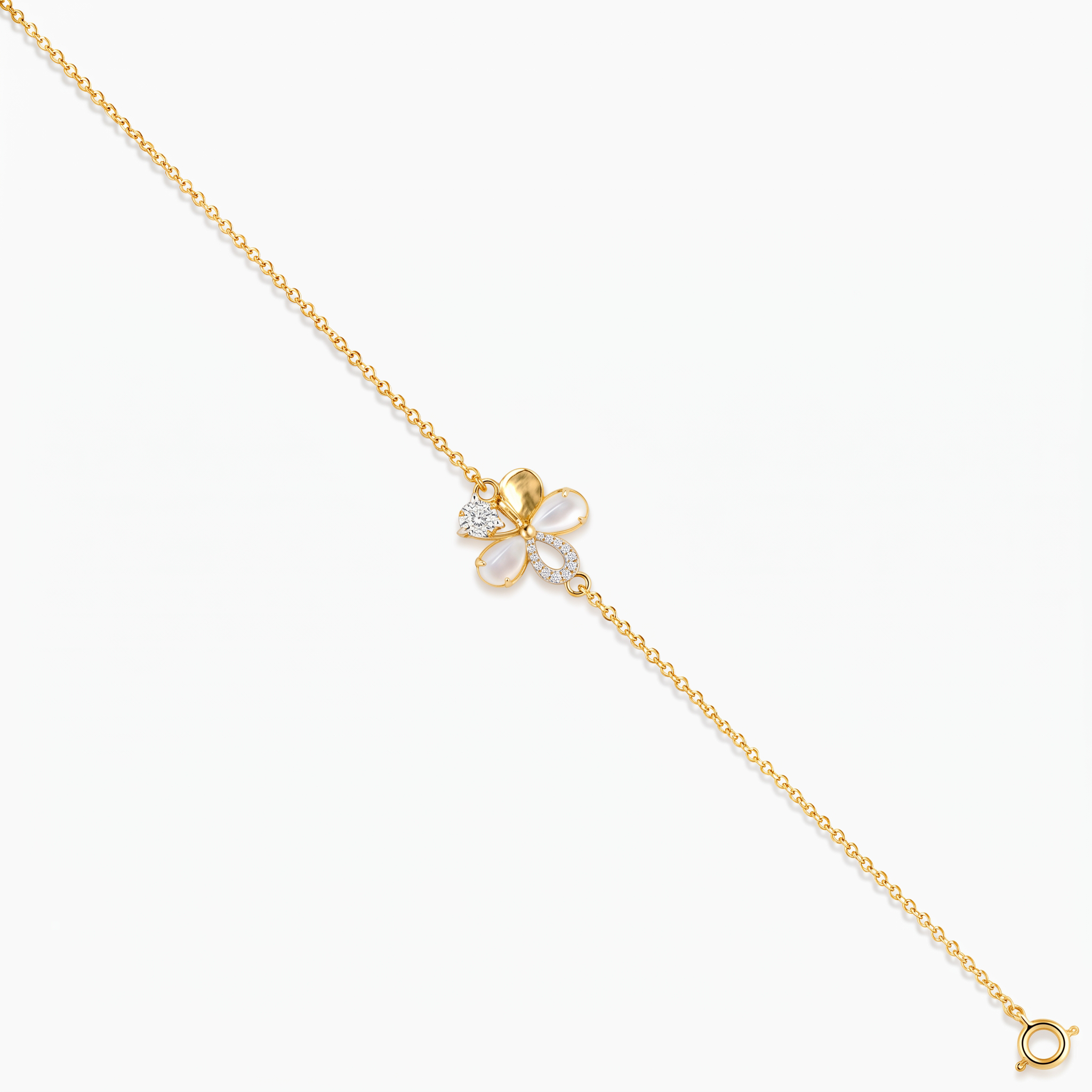Diamond Pearl Jewellery Bracelet