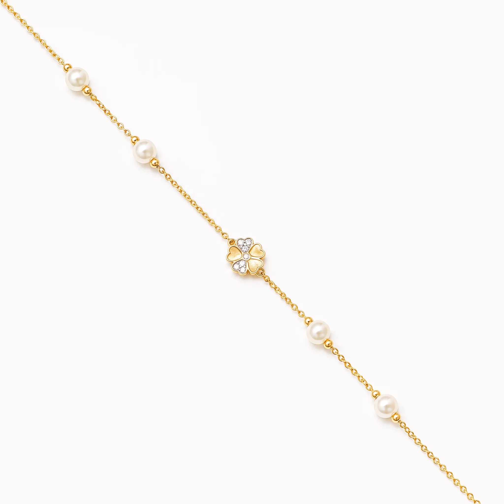 Diamond Pearl Jewellery Bracelet