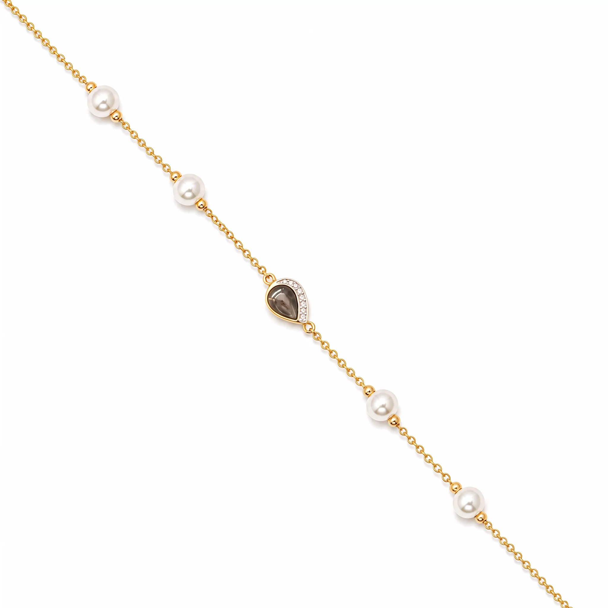 Diamond Pearl Jewellery Bracelet