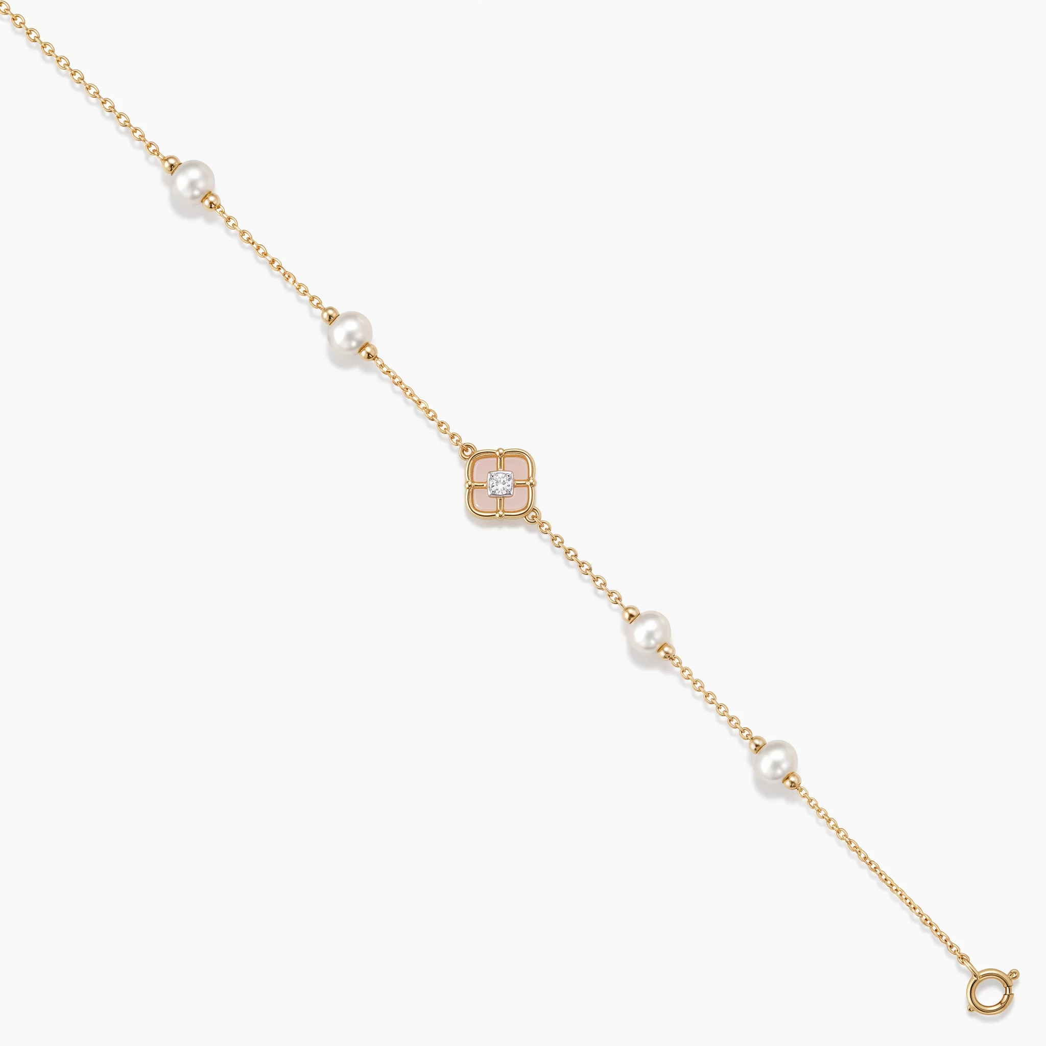 Diamond Pearl Jewellery Bracelet
