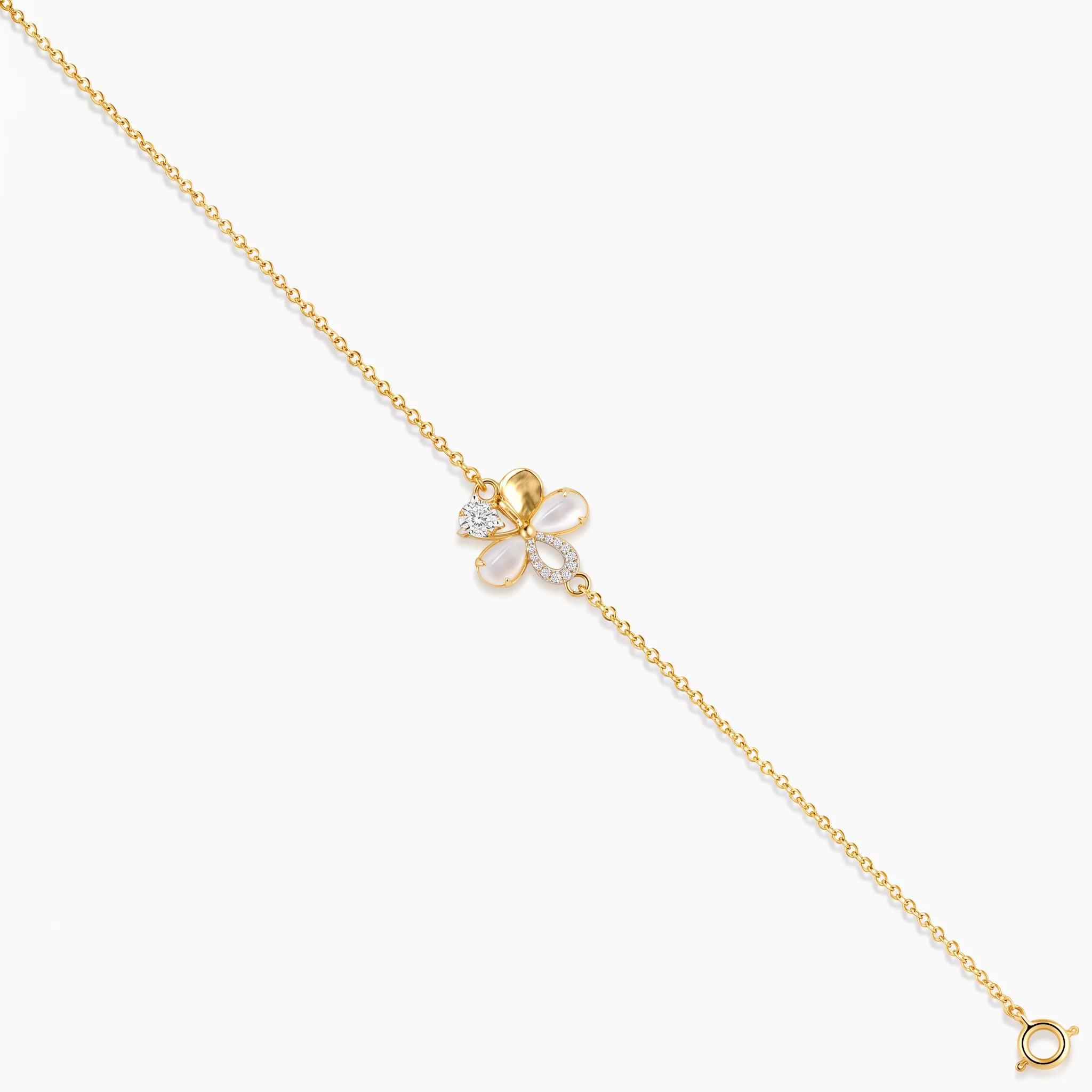 Diamond Pearl Jewellery Bracelet