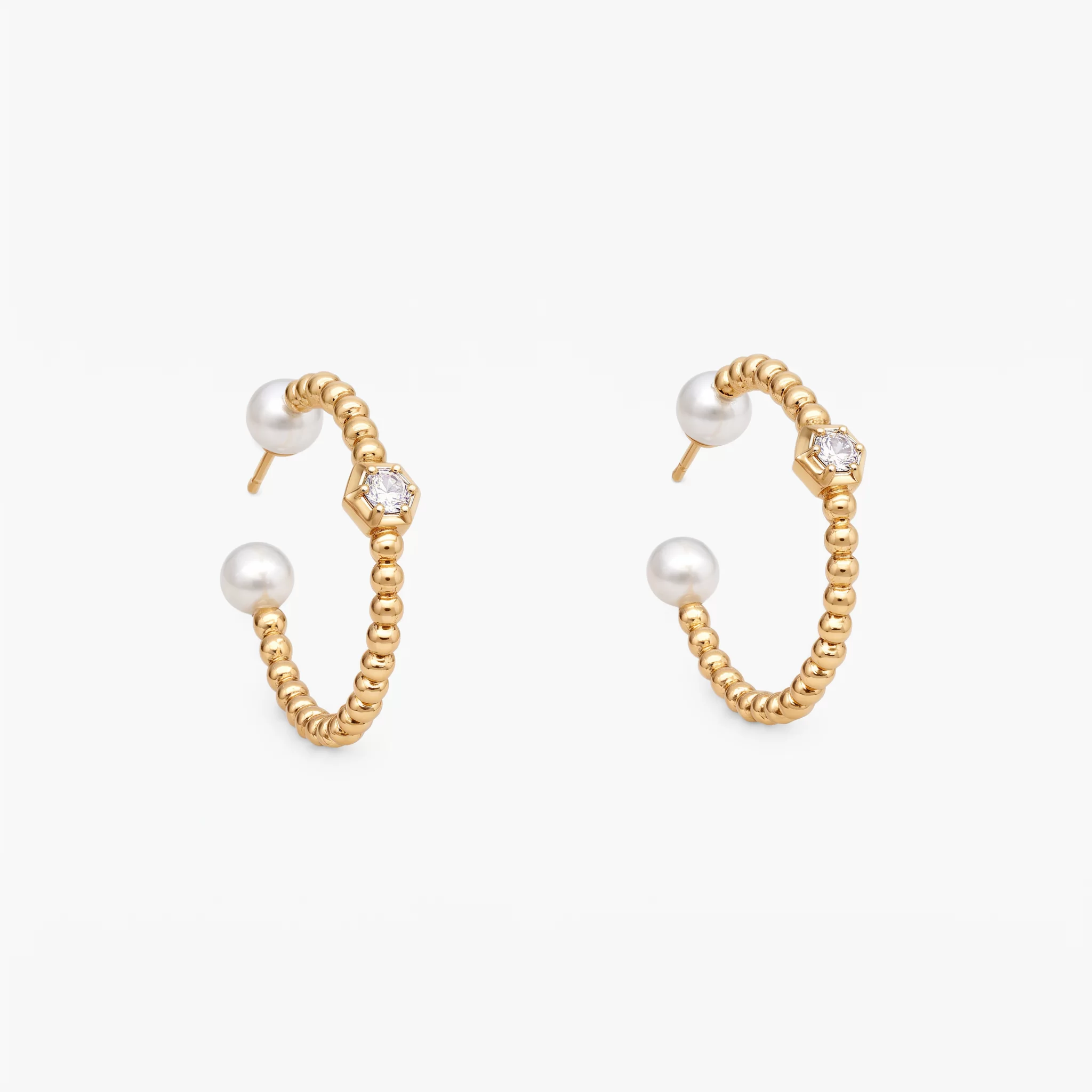 Diamond Pearl Jewellery Earrings