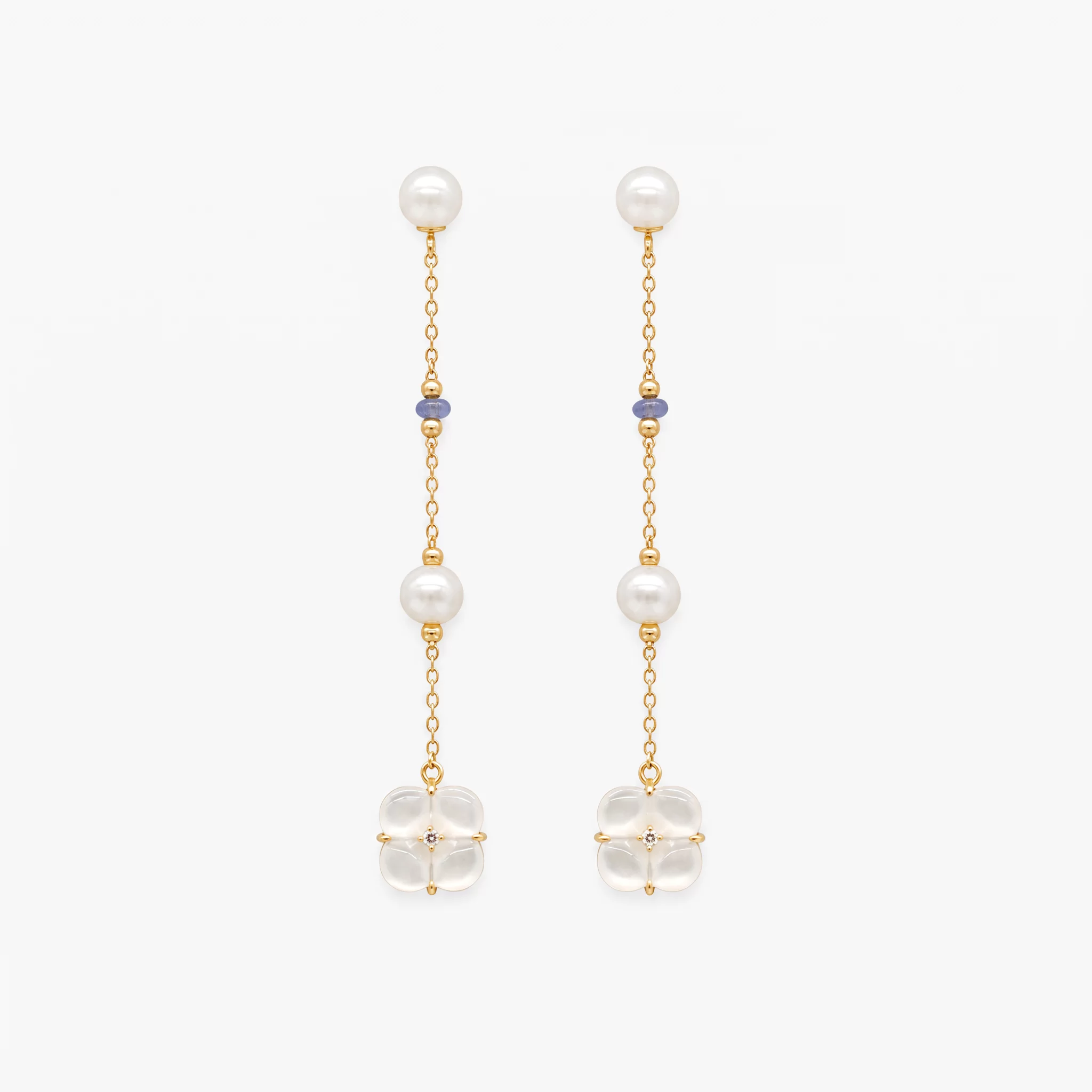 Diamond Pearl Jewellery Earrings
