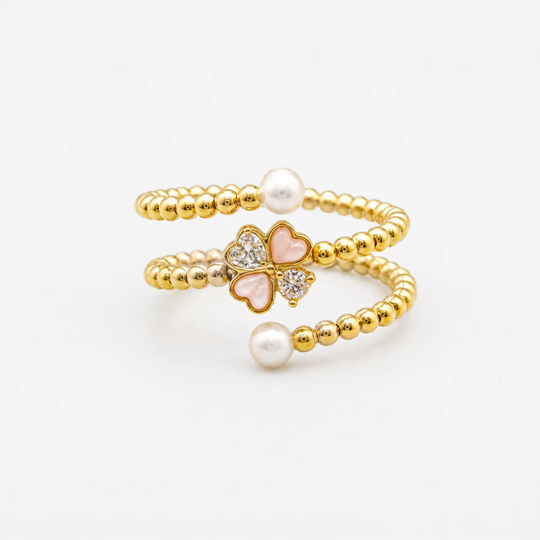 Diamond Pearl Jewellery Ring