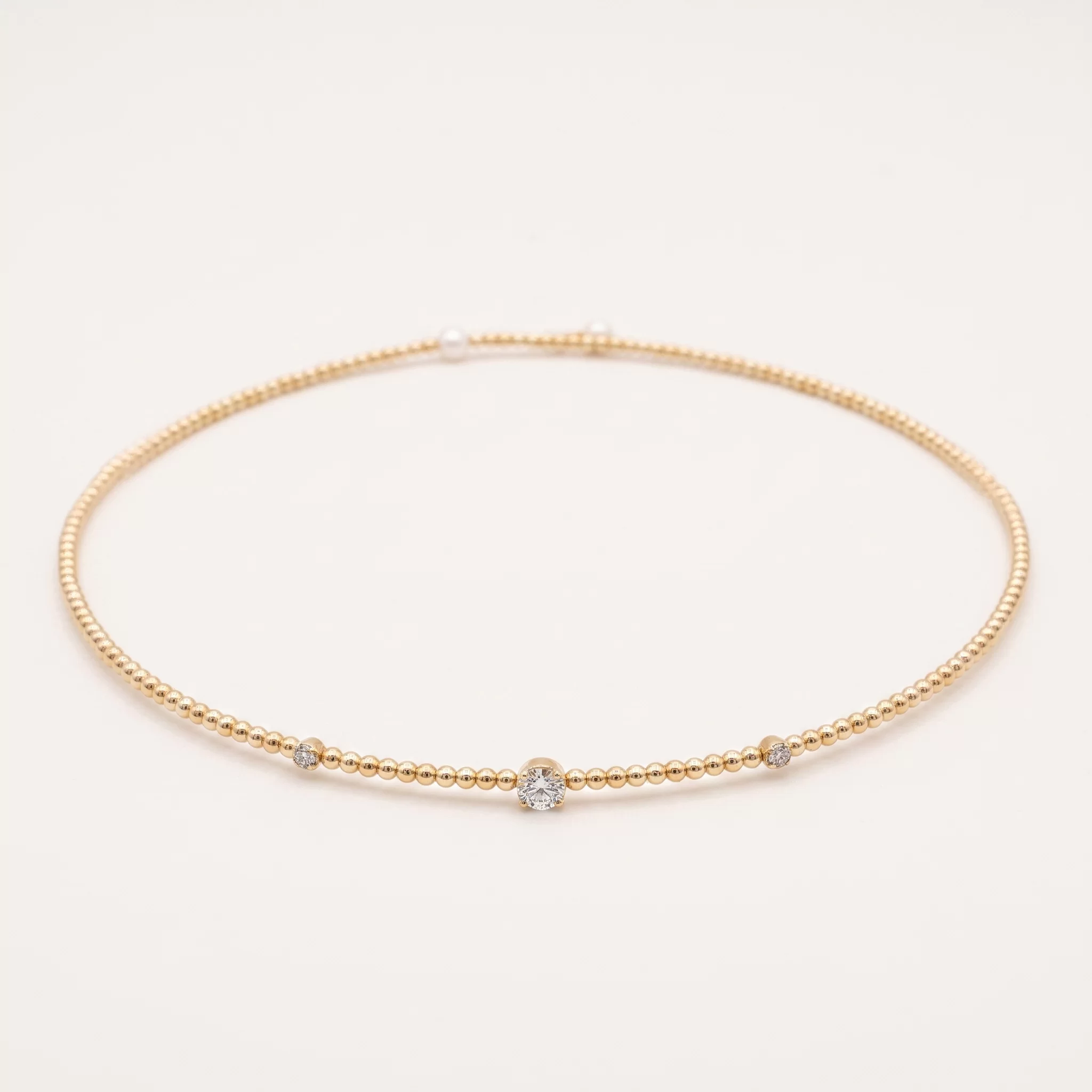 Diamond Pearl Jewellery Necklace Choker