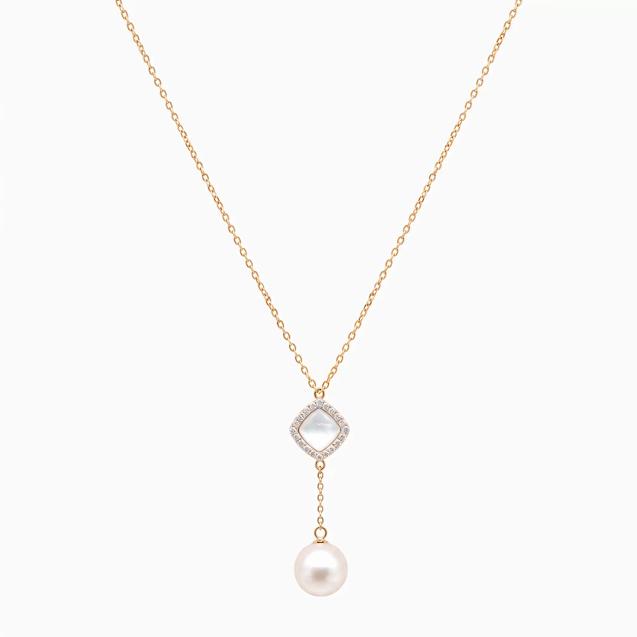 Diamond Pearl Jewellery Necklace