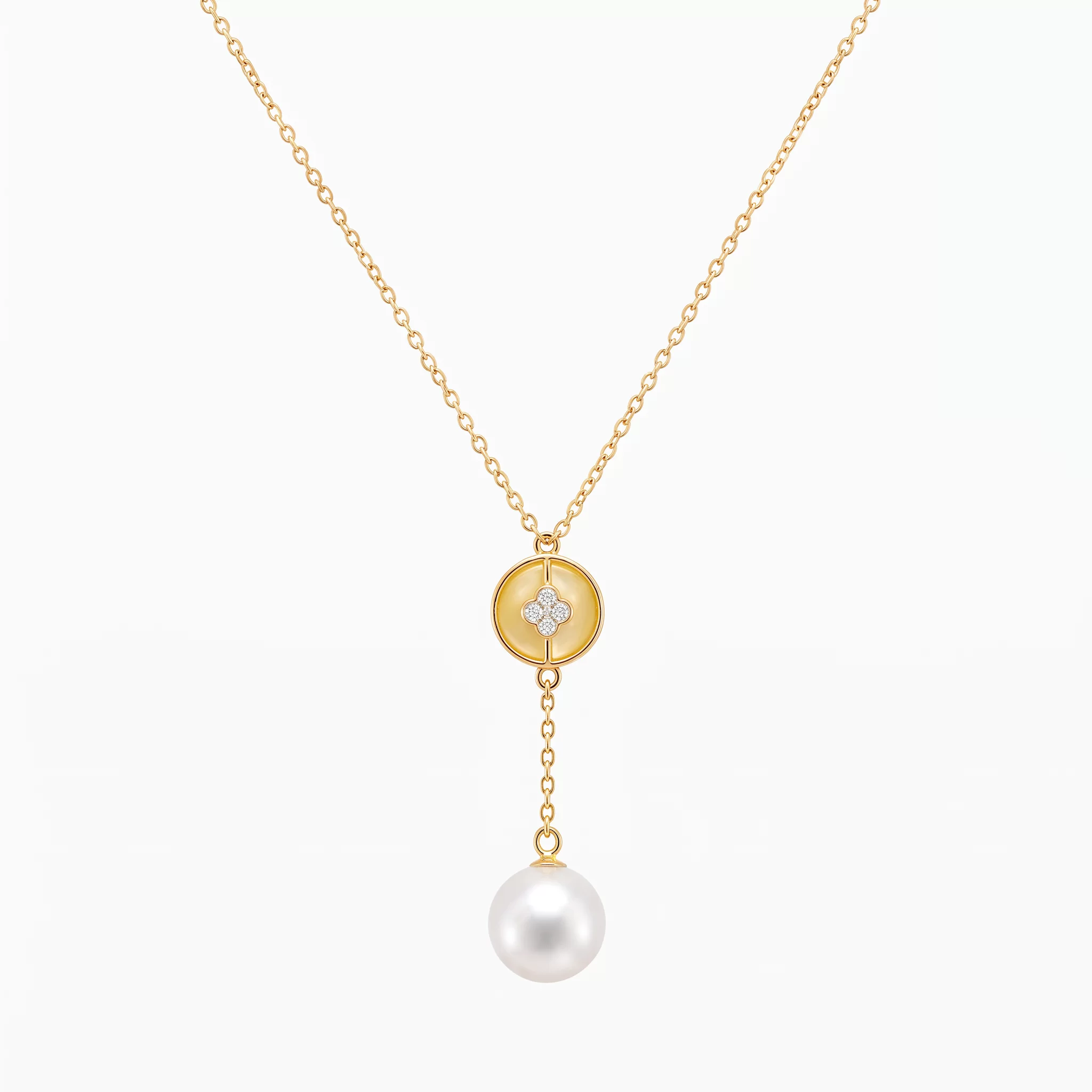 Diamond Pearl Jewellery Necklace