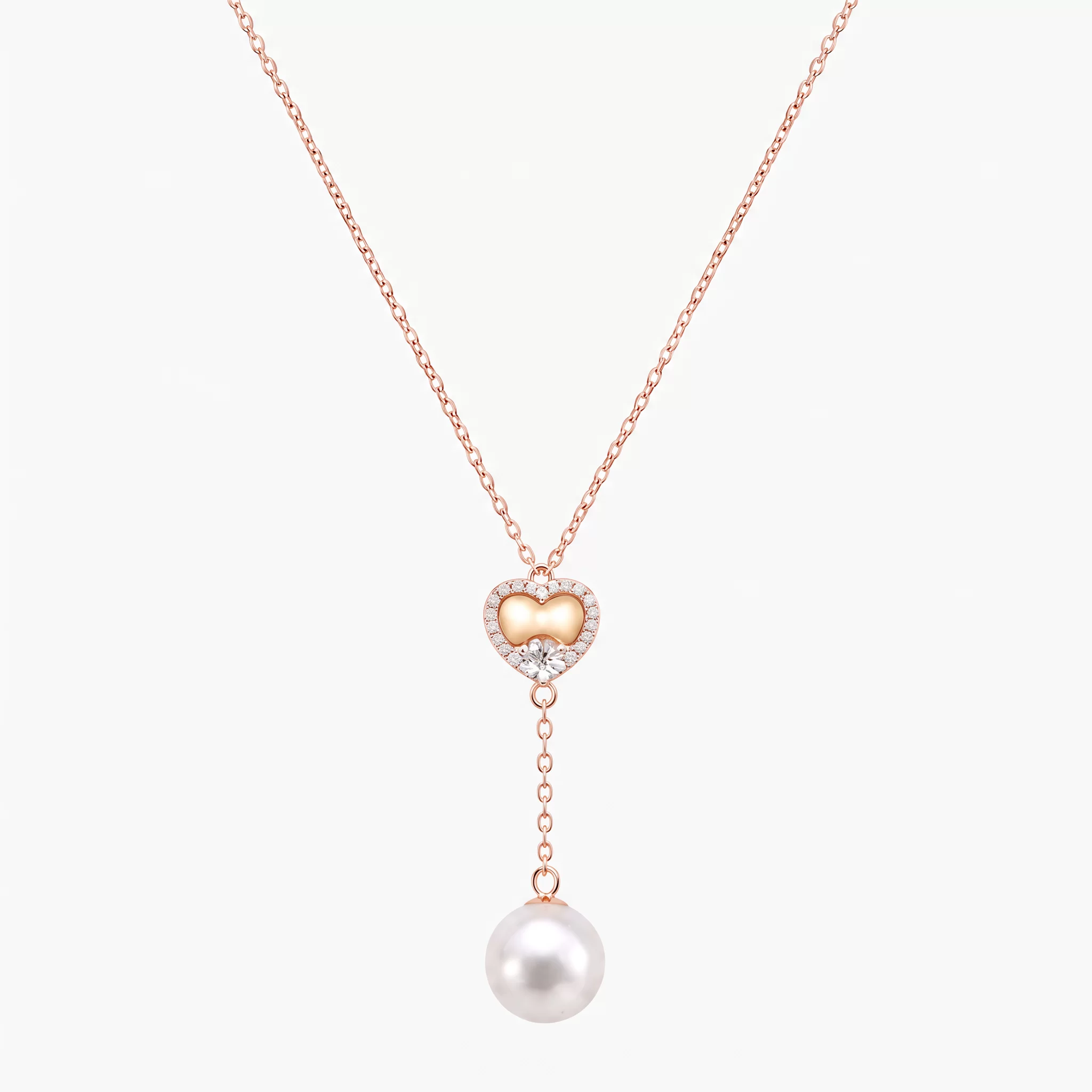 Diamond Pearl Jewellery Necklace